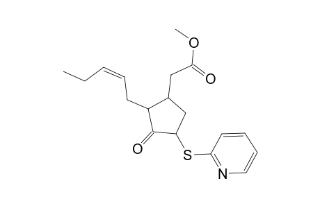 Cyclopentaneacetic acid, 3-oxo-2-(2-pentenyl)-4-(2-pyridinylthio)-, methyl ester