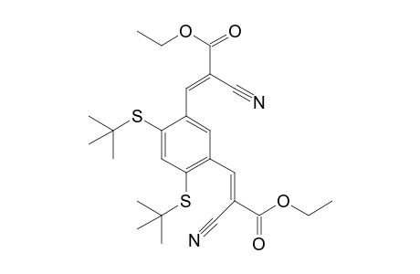 1,3-Bis(t-Butylthio)-4,6-bis[cyano(ethoxycarbonyl)methylene]benzene