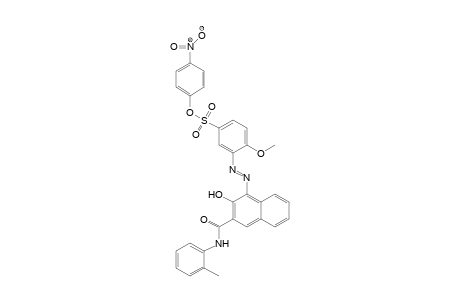 4'-Nitrophenyl(3-amino-4-methoxyphenyl)sulfonate -> 2-hydroxynaphthoic arylide-2-methylanilide