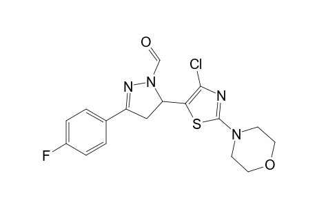 5-(4-Chloro-2-morpholinothiazol-5-yl)-3-(4-fluorophenyl)-1-formyl-4,5-dihydro-1H-pyrazole