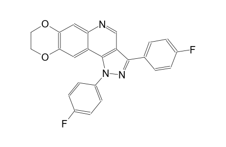 1,3-bis(4-fluorophenyl)-8,9-dihydro-1H-[1,4]dioxino[2,3-g]pyrazolo[4,3-c]quinoline