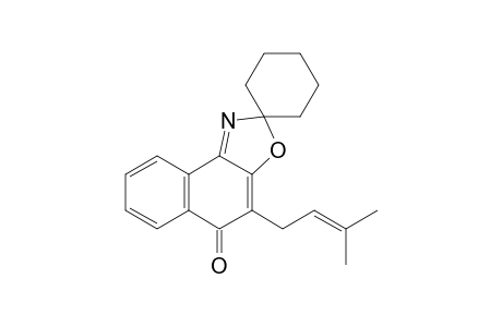 4'-(3-Methyl-2-butenyl)-spiro[cyclohexane-1,2-(5'H)-naphtho[1,2-d]oxazol]-5'-one