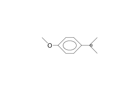 Dimethyl-(4-methoxy-phenyl)-carbenium cation