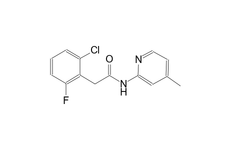2-(2-chloro-6-fluorophenyl)-N-(4-methyl-2-pyridinyl)acetamide