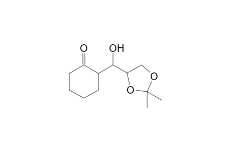2-(1-Hydroxy-2,3-(isopropylidenedioxy)prop-1-yl]cyclohexanone