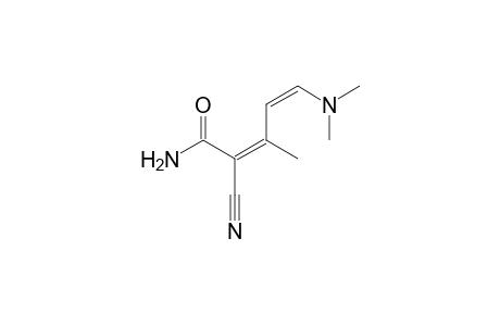 (2Z,4Z)-2-Cyano-5-(dimethylamino)-3-methyl-2,4-pentadienamide