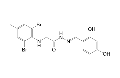 2-(2,6-dibromo-4-methylanilino)-N'-[(E)-(2,4-dihydroxyphenyl)methylidene]acetohydrazide