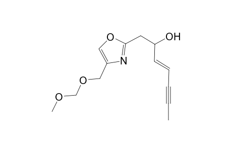 4-(Methoxymethoxy)methyl-2-[(3'E)-2-hydroxy-hept-3'-en-5'-yn-1'-yl]-1,3-oxazole