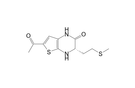 (3S)-6-Acetyl-3-[(2-methylsulfanyl)ethyl]-3,4-dihydrothieno[2,3-b]pyrazin-2(1H)-one