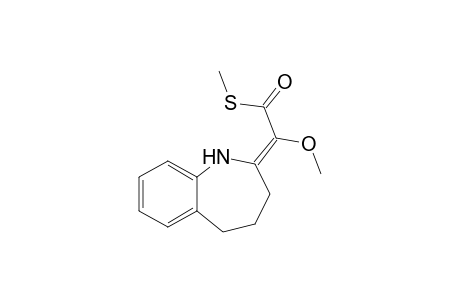 (E/Z)-S-Methyl-2-(1,3,4,5-tetrahydro-2H-benzazepin-2-ylidene)-2-methoxythioacetate