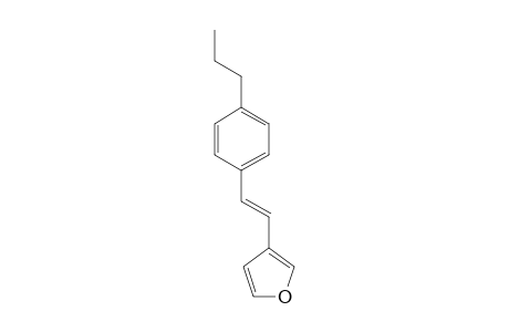 trans-3-(4-Propylstyryl)furan