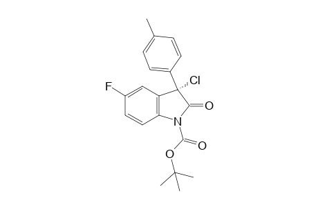 (3S)-tert-butyl 3-chloro-5-fluoro -2-oxo-3-p-tolylindoline-1-carboxylate