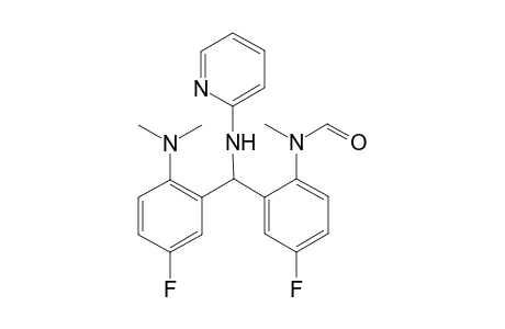 N-[2-[[2-(dimethylamino)-5-fluoranyl-phenyl]-(pyridin-2-ylamino)methyl]-4-fluoranyl-phenyl]-N-methyl-methanamide