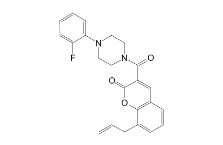 3-[4-(2-fluorophenyl)piperazin-1-yl]carbonyl-8-prop-2-enyl-chromen-2-one