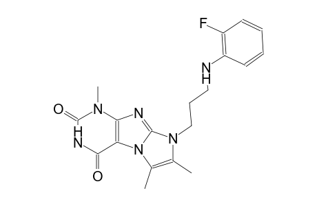 1H-imidazo[2,1-f]purine-2,4(3H,8H)-dione, 8-[3-[(2-fluorophenyl)amino]propyl]-1,6,7-trimethyl-