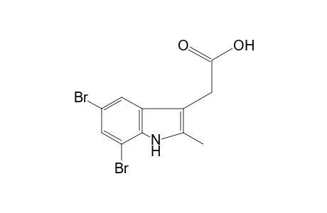 5,7-DIBROMO-2-METHYLINDOLE-3-ACETIC ACID