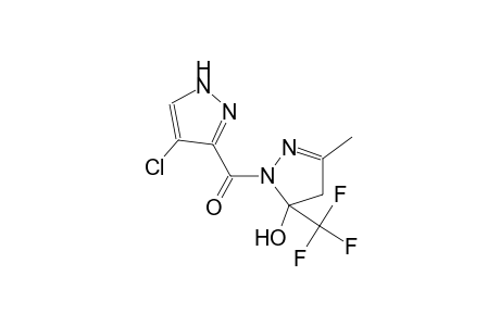 1-[(4-chloro-1H-pyrazol-3-yl)carbonyl]-3-methyl-5-(trifluoromethyl)-4,5-dihydro-1H-pyrazol-5-ol