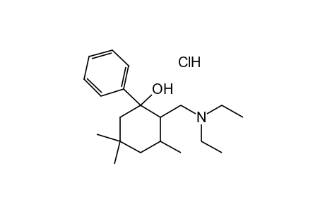 2-[(DIETHYLAMINO)METHYL]-1-PHENYL-3,5,5-TRIMETHYLCYCLOHEXANOL, HYDROCHLORIDE