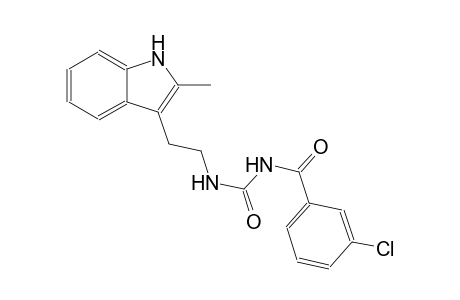 urea, N-(3-chlorobenzoyl)-N'-[2-(2-methyl-1H-indol-3-yl)ethyl]-