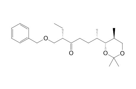 (3S,7S,8R,9S)-3-Benzyloxymethyl-8,10-isopropylidenedioxy-7,9-dimethyldecan-4-one