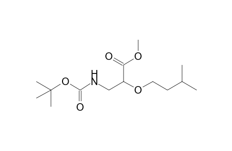 Methyl 3-(N-tert-butoxycarbonylamino)-2-(3-methylbutoxy)propionate