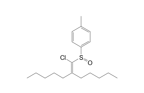 1-Chloro-2-pentyl-1-(p-tolylsulfinyl)-1-heptene