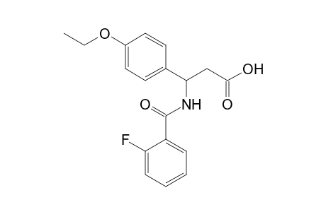 3-(4-Ethoxyphenyl)-3-[(2-fluorobenzoyl)amino]propanoic acid