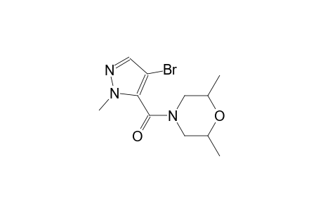 4-[(4-bromo-1-methyl-1H-pyrazol-5-yl)carbonyl]-2,6-dimethylmorpholine