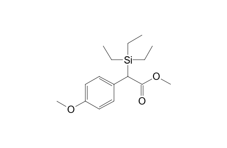 Methyl .alpha.-triethylsilyl-p-methoxyphenylacetate