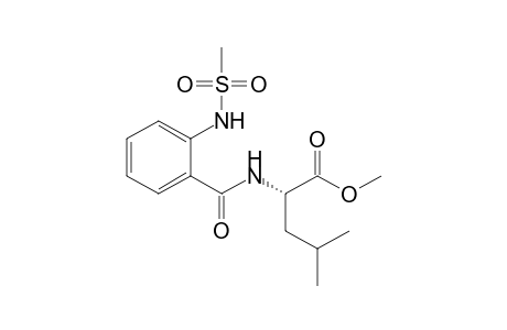 (2S)-2-[[2-(methanesulfonamido)benzoyl]amino]-4-methyl-valeric acid methyl ester