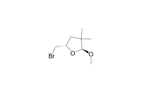trans-2-(Bromomethyl)-4,4-dimethyl-5-methoxytetrahydrofuran