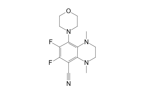 6,7-Difluoro-1,4-dimethyl-8-morpholino-1,2,3,4-tetrahydroquinoxaline-5-carbonitrile
