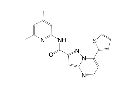 N-(4,6-dimethyl-2-pyridinyl)-7-(2-thienyl)pyrazolo[1,5-a]pyrimidine-2-carboxamide