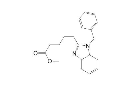 1H-Benzimidazole-2-pentanoic acid, 3a,4,7,7a-tetrahydro-1-(phenylmethyl)-, methyl ester, cis-