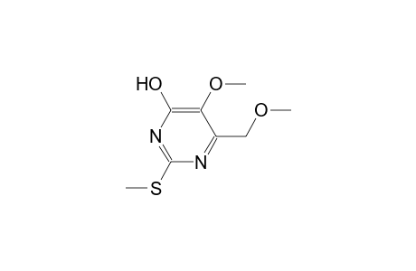 4-Pyrimidinol, 5-methoxy-6-(methoxymethyl)-2-(methylthio)-