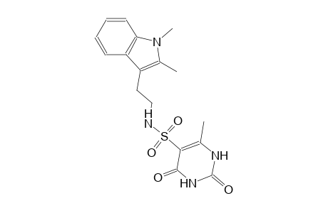 N-[2-(1,2-dimethyl-3-indolyl)ethyl]-6-methyl-2,4-dioxo-1H-pyrimidine-5-sulfonamide