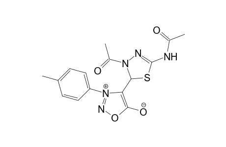 4-Acetyl 2-acetamido-5-[3-(4-methylphenyl)sydnon-4-yl]-4,5-dihydro[1,3,4]thiadiazole
