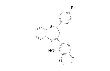 (S) 2-(4-Bromophenyl)-4-(2-hydroxy-3,4-dimethoxyphenyl)-2,3-dihydro-1,5-benzothiazepine