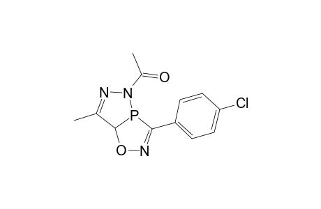 1-[3-(4-chlorophenyl)-7-methyl-7aH-diazaphospholo[3,4-d][1,2,4]oxazaphosphol-5-yl]ethanone