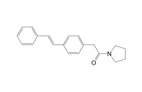 1-Pyrrolidin-1-yl-2-[4-((E)-styryl)-phenyl]-ethanone