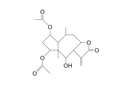 AZULENO[6,5B]FURAN-2(3H)-ONE, 5,7-BIS(ACETYLOXY)-DECAHYDRO-4-HYDROXY-4A,8-DIMETHYL-3-METHYLENE-