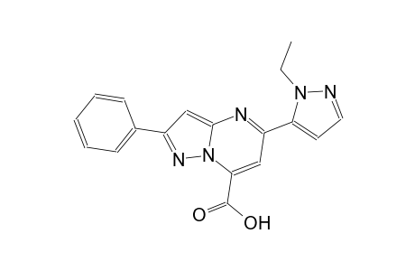 pyrazolo[1,5-a]pyrimidine-7-carboxylic acid, 5-(1-ethyl-1H-pyrazol-5-yl)-2-phenyl-