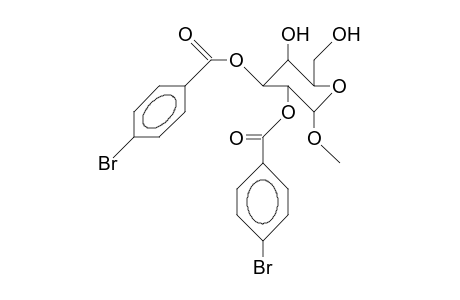 Methyl 2,3-bis(O-[4-bromo-benzoyl]).alpha.-D-galactopyranoside