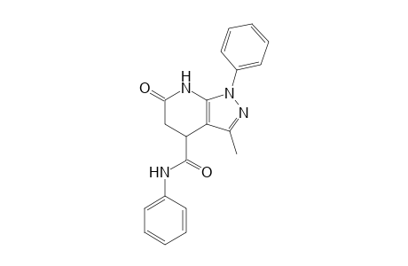 3-Methyl-6-oxo-N,1-diphenyl-4,5,6,7-tetrahydro-1H-pyrazolo[3,4-b]pyridine-4-carboxamide