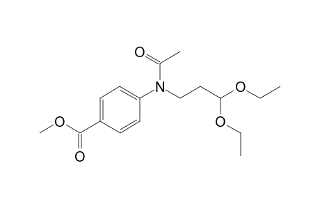 4-[acetyl(3,3-diethoxypropyl)amino]benzoic acid methyl ester