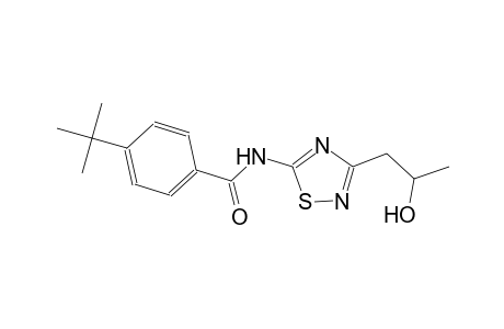 4-tert-butyl-N-[3-(2-hydroxypropyl)-1,2,4-thiadiazol-5-yl]benzamide