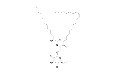 ASTERIACEREBROSIDE_G;1-O-(BETA-D-GLUCOPYRANOSYL)-(2-S,3-S,4-R,13-Z)-2-[(2'-R)-2-HYDROXYTETRADECANOYLAMINO]-1,3-DIHYDROXY-4,13-DOCOSADIENE