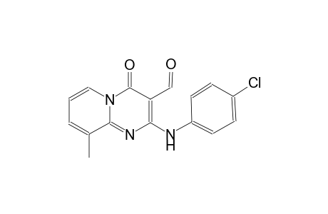 4H-pyrido[1,2-a]pyrimidine-3-carboxaldehyde, 2-[(4-chlorophenyl)amino]-9-methyl-4-oxo-