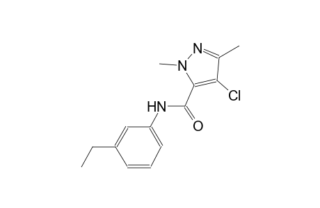 4-chloro-N-(3-ethylphenyl)-1,3-dimethyl-1H-pyrazole-5-carboxamide