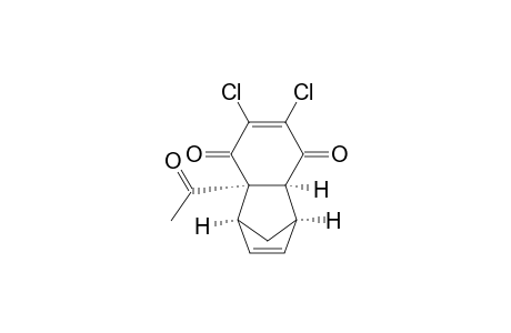 1,4-Methanonaphthalene-5,8-dione, 4a-acetyl-6,7-dichloro-1,4,4a,8a-tetrahydro-, (1.alpha.,4.alpha.,4a.alpha.,8a.alpha.)-(.+-.)-